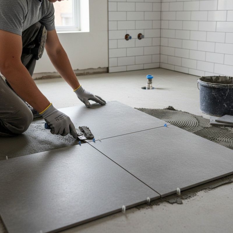 Restroom Floor Replacement in Alexandria, VA