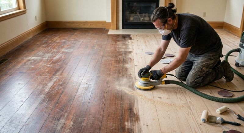 Tiger Wood Floor Refinishing in Olathe, KS
